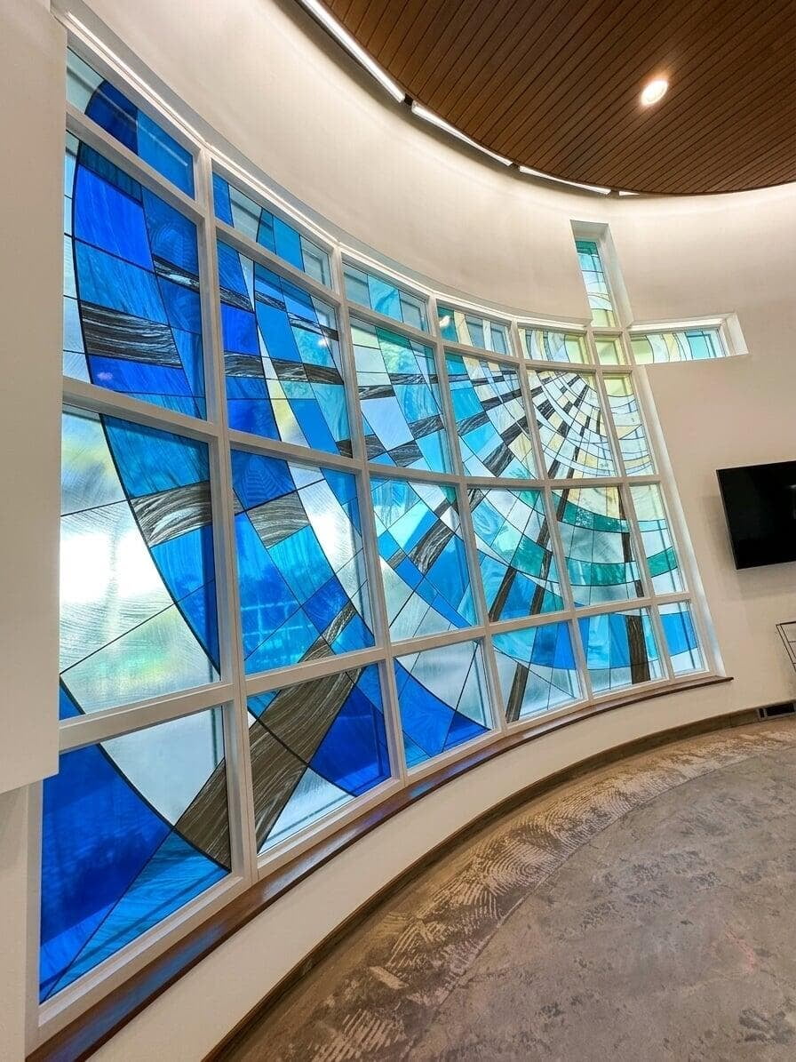 Stained glass design for Winter Garden Baptist Church