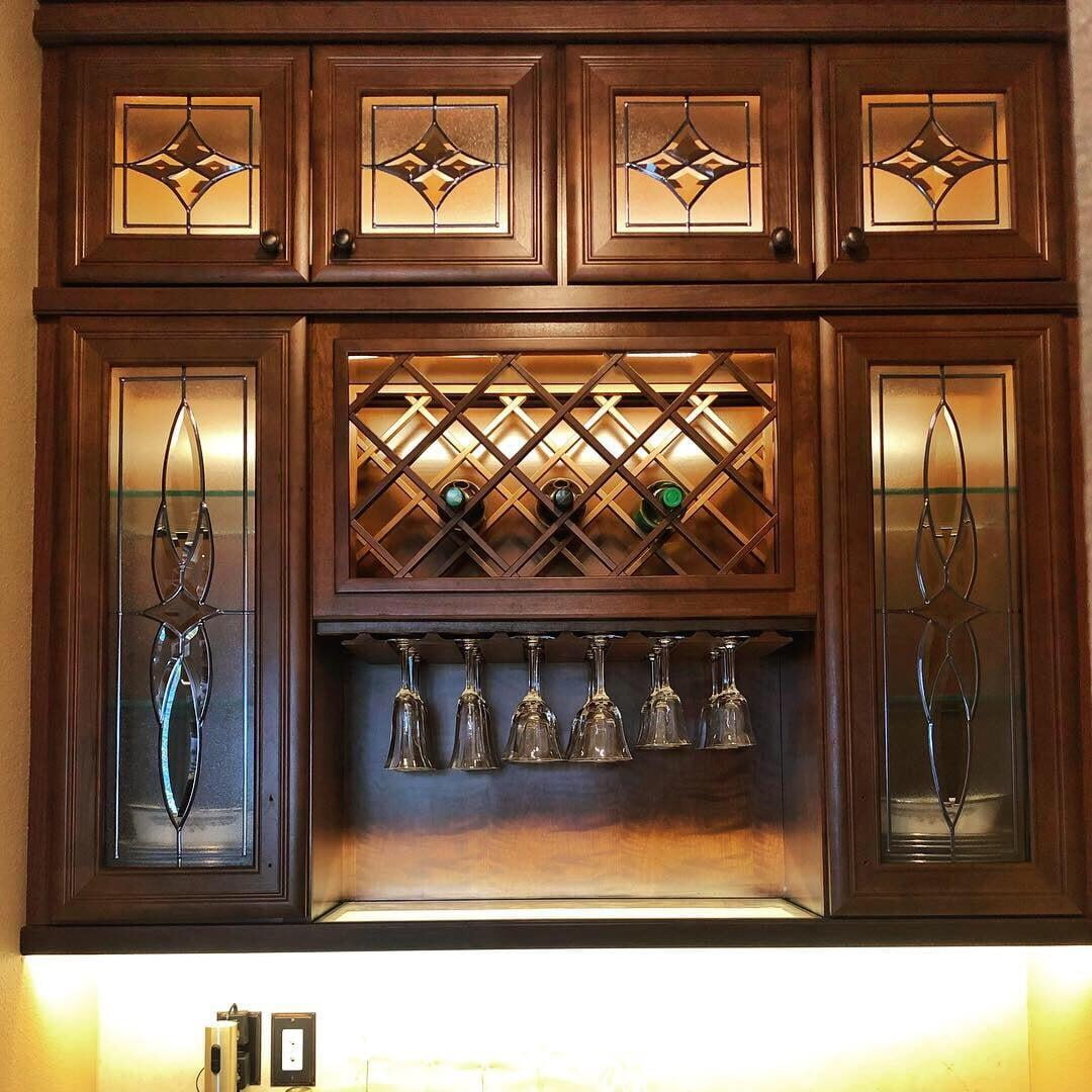 Bespoke Leaded Cabinet Glass Alternative Stained Glass Llc Fl