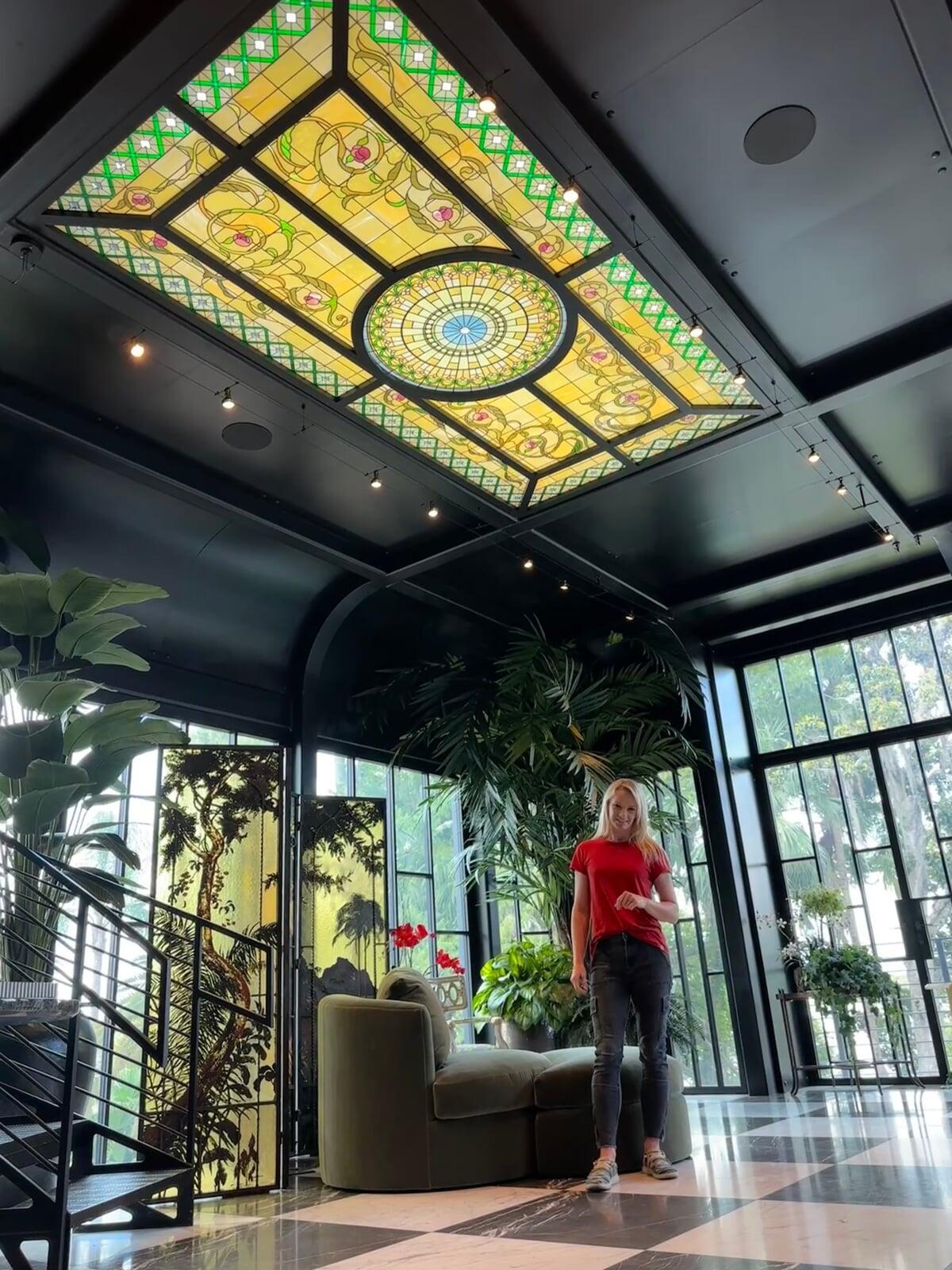 Stained glass skylight, Winter Park FL