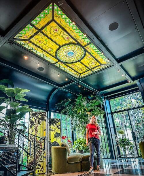 Stained glass skylight, Winter Park FL