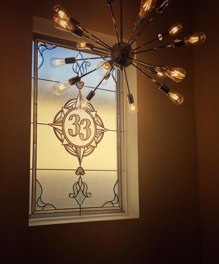 Custom designed Disney World Club 33 Compass