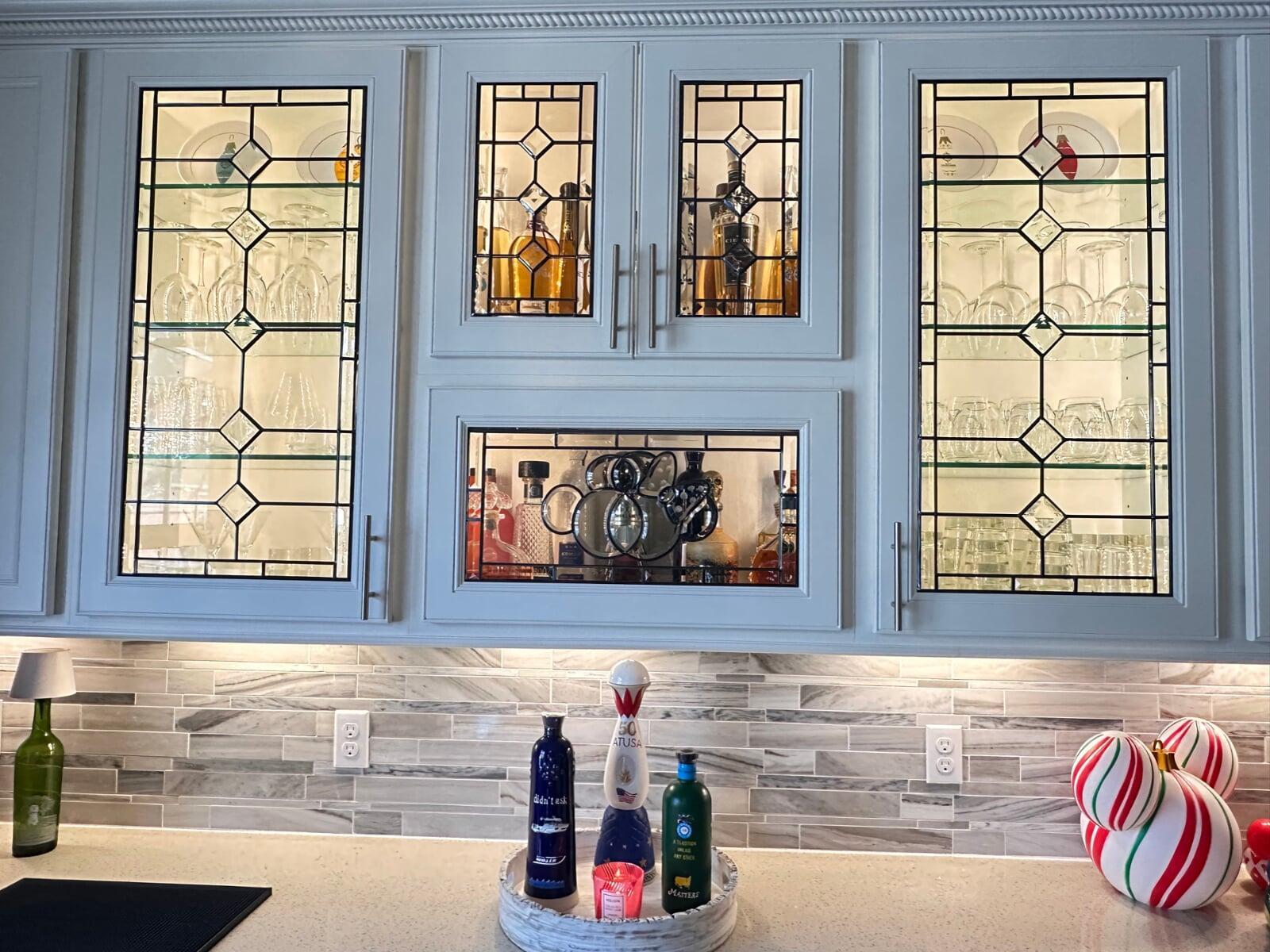 Custom glass cabinets